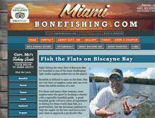 Tablet Screenshot of miamibonefishing.com